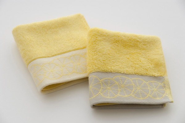 柑橘文様（ハンカチ）