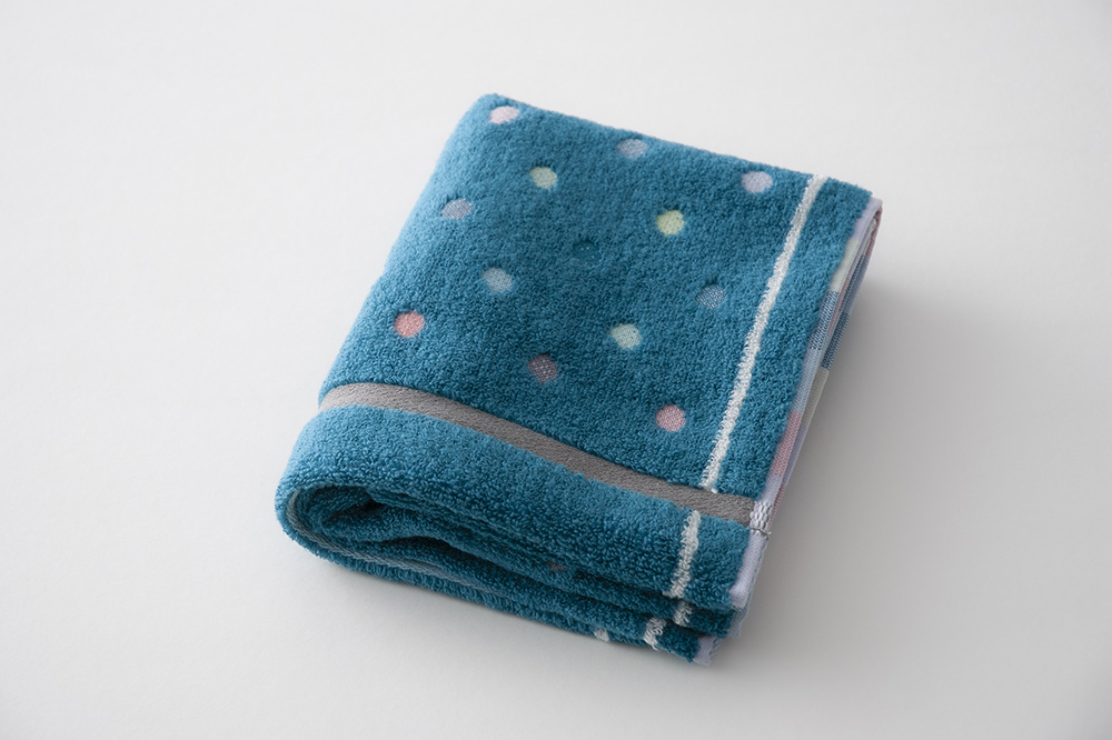 ターコイズ×ライトグレー