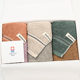 biotone（ビオトーン）ギフトセット（アプリコット・ベージュ・モス）(FT×3枚入)