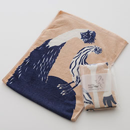 moritaMiW/タオル手ぬぐいコレクション　不思議がるエミュー家族