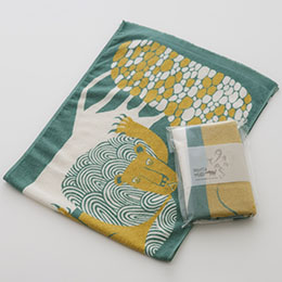 moritaMiW/タオル手ぬぐいコレクション　悔しがるおひとりさまライオン