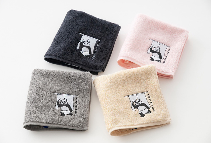 ゆる～りパンダ・タオルハンカチ